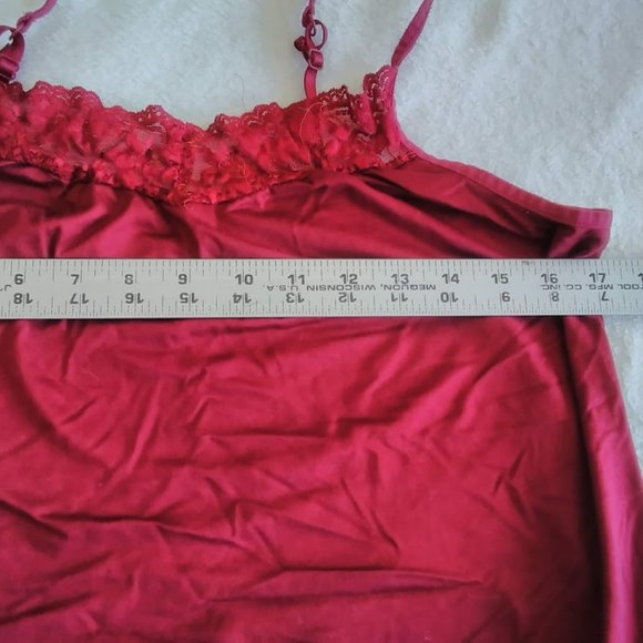 Apt. 9 Tops Apt 9 Burgandy Cami With Lace Trim Xl Poshmark